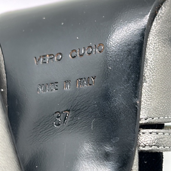 Dolce & Gabbana Sexy Silver Gray Strappy High
Heels Shoes **Sz 37/US Sz 7**🔥🔥 - Picture 9 of 16